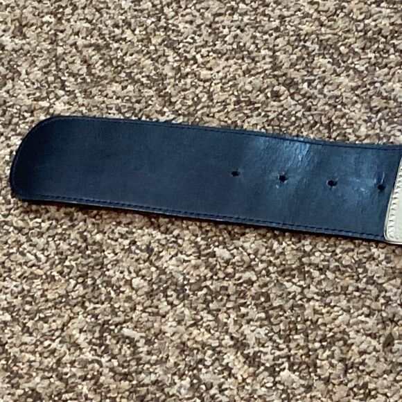 Streets Ahead Concho Black Belt with Tone Silver Elephants Accents Leather - Picture 11 of 16